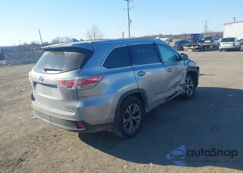 2014 Toyota Highlander Xle V6 из США, поврежденный, VIN 5TDJKRFH3ES019596